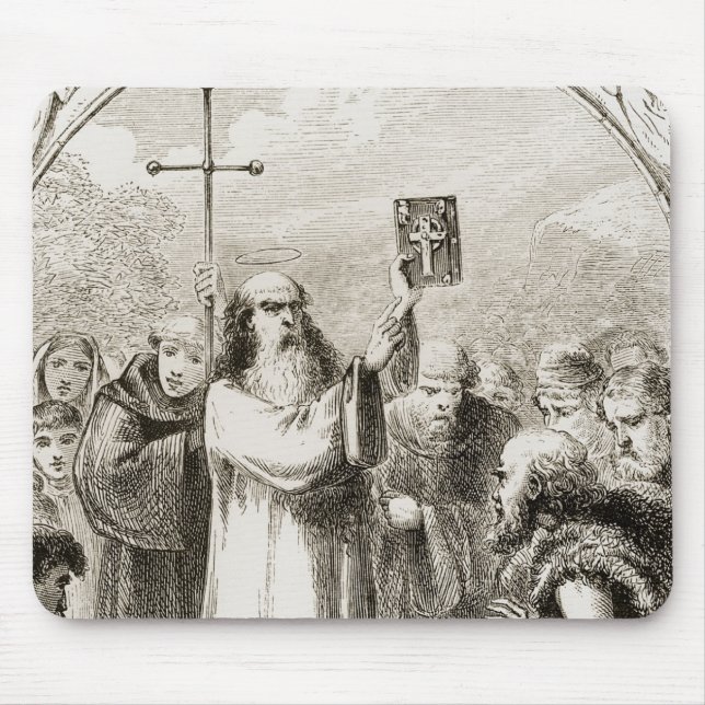 Mousepad St Patrick que mostra às pessoas de Ireland os (Frente)