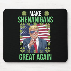 Mousepad St Patricks Donald Trump Bandeira Americana Faz Sh