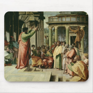 Mousepad St Paul que Preaching em Atenas (desenhos animados