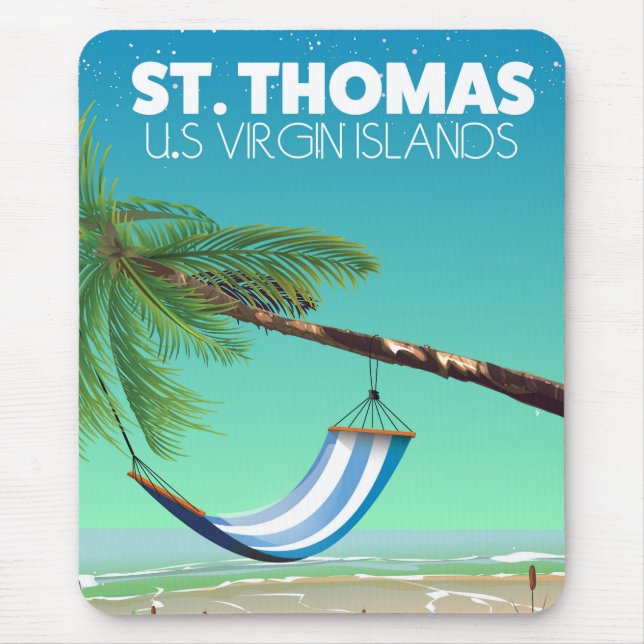 Mousepad St Thomas Ilhas Virgens Americanas. (Frente)