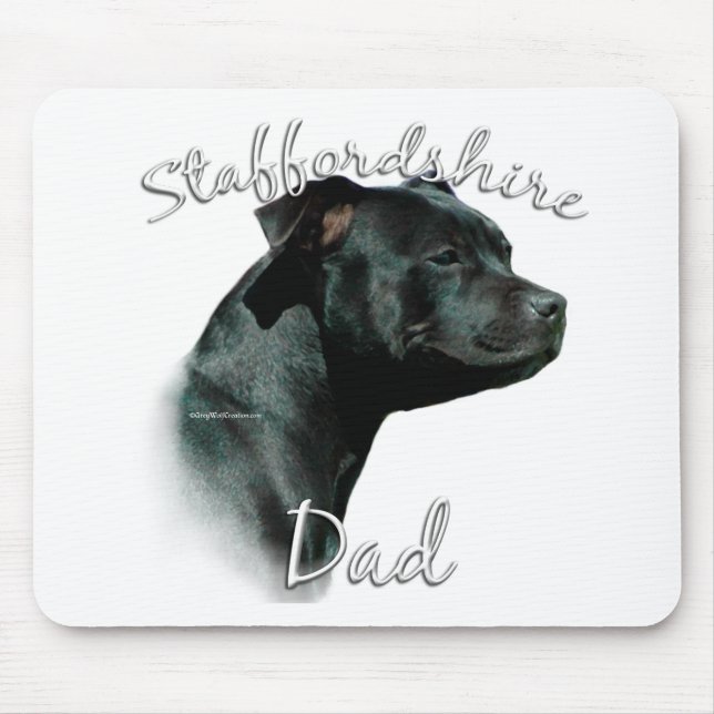 Mousepad Staffordshire Bull Terrier Pai 2 (Frente)