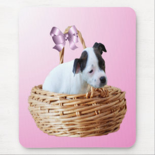 Mousepad Staffordshire Puppy Numa Cesta.  
