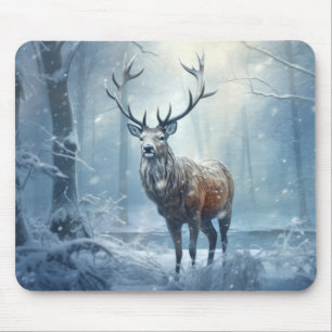 Mousepad Stag Deer Animal Wilderness Arte Colorida