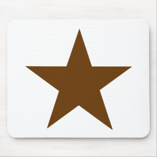 Mousepad Star Brown O MUSEUM Zazzle dá presentes