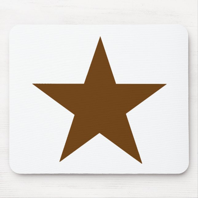 Mousepad Star Brown O MUSEUM Zazzle dá presentes (Frente)