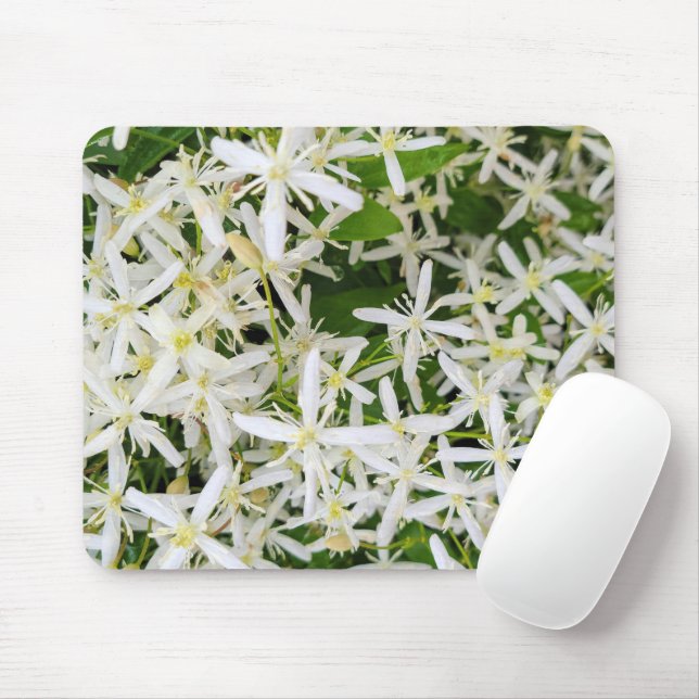 Mousepad Star Clematis Flowers (Com mouse)