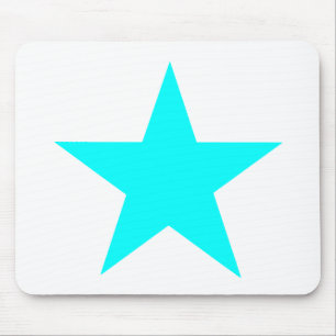 Mousepad Star Cyan O MUSEUM Zazzle dá presentes