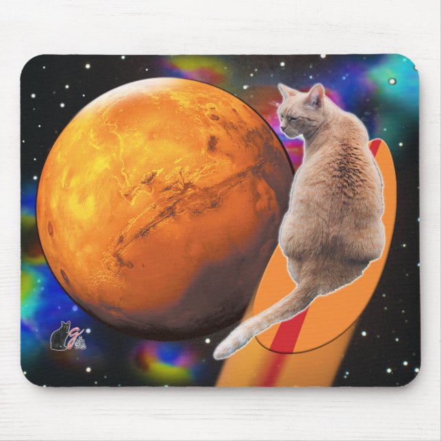 Mousepad Star Surfer-Cat Chili Pepper (Frente)