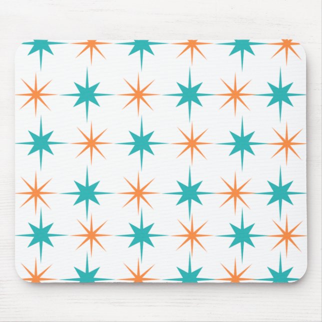 Mousepad Starburst Moderno do Século médio 1.0 (Frente)