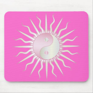 Mousepad Starburst Rosa Yin Yang