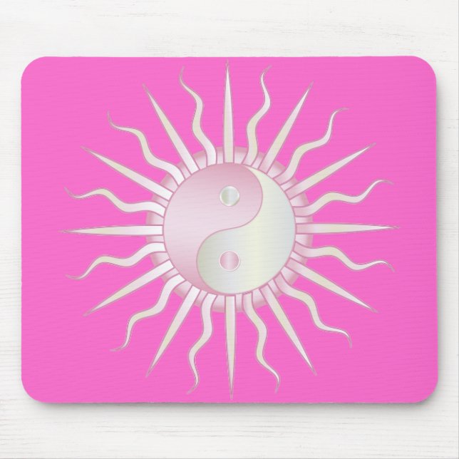 Mousepad Starburst Rosa Yin Yang (Frente)