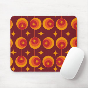 Mousepad Starbursts Atômicos do meio século em Círculos de 