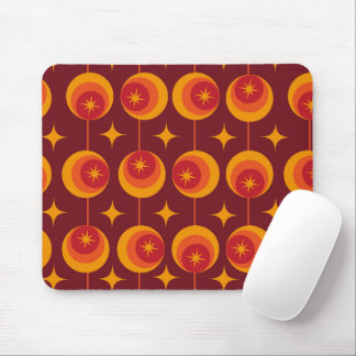 Mousepad Starbursts Atômicos do meio século em Círculos de 