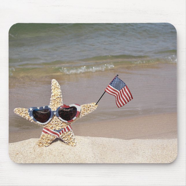 Mousepad Starfish americano com pavilhão (Frente)
