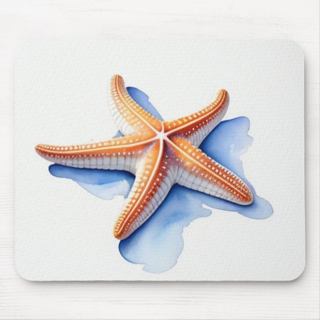 Mousepad Starfish and Blue Silhouette (Frente)