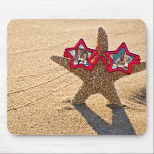 Mousepad Starfish com óculos escuros estelares