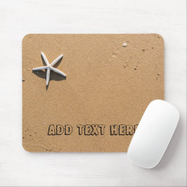 Mousepad Starfish na praia Sandy