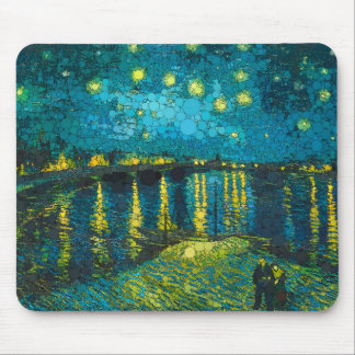 Mousepad Starry Night Over the Rhone por After Van Gogh