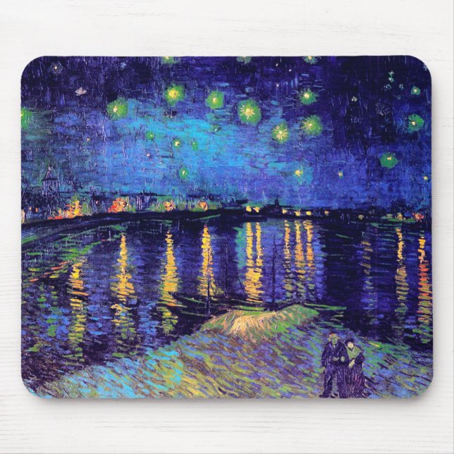 Mousepad Starry Night Over the Rhone Van Gogh Fine Art (Frente)