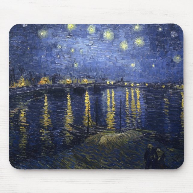 Mousepad Starry Night por van Gogh (Frente)