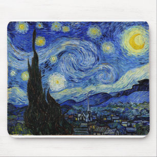 Mousepad Starry Night por Vincent Van Gogh