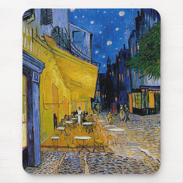 Mousepad Starry Night por Vincent van Gogh (Frente)