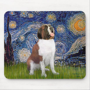 Mousepad Starry Night- Santo Bernard