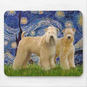 Mousepad Starry Night - Two Wheaten Terriers (segundo)