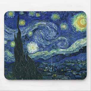 Mousepad Starry Night Vincent van Gogh Fine Art Painting