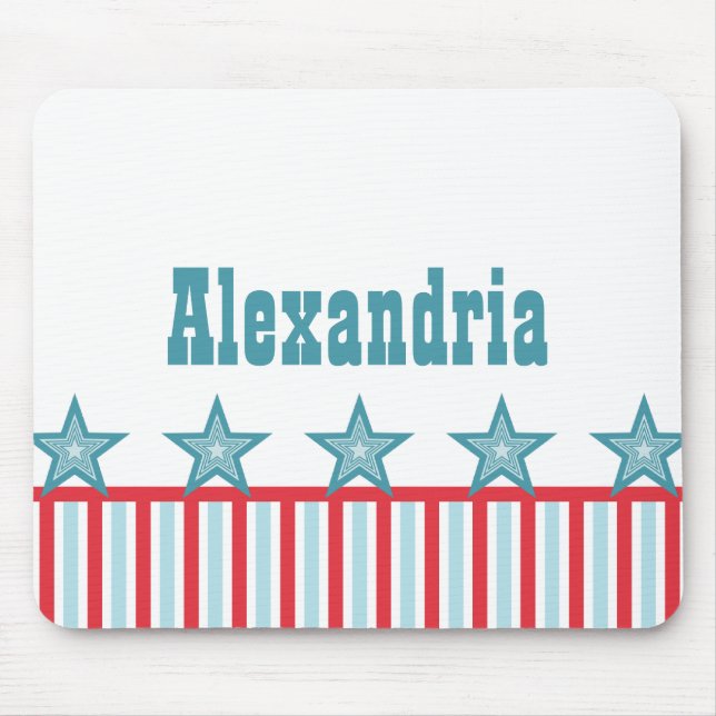 Mousepad Stars e Stripes-Mousepad elegantes (Frente)