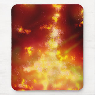 Mousepad Stars Night Sky Midnight Via Látea Way Orange