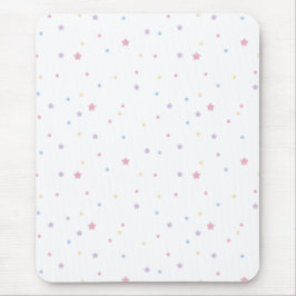 Mousepad Stars Pastel Cores do Mouse