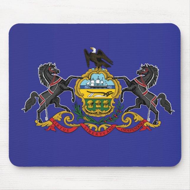 Mousepad State Flag of Pensilvânia, EUA (Frente)