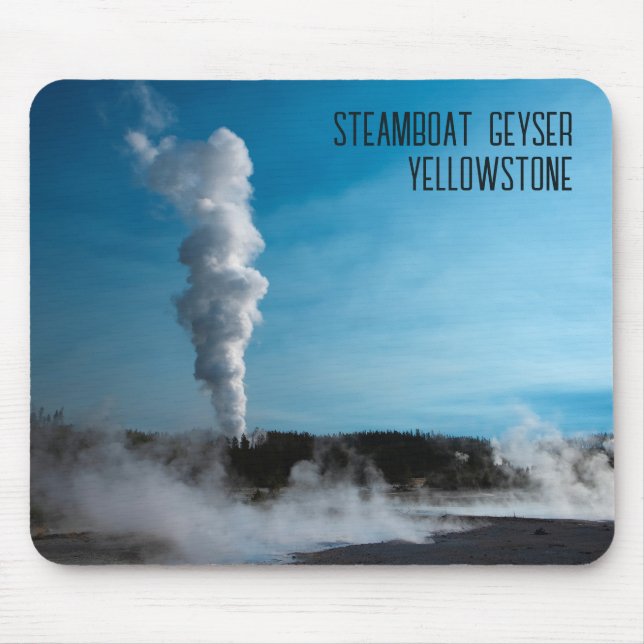 Mousepad Steamboat Geyser Erupção Yellowstone (Frente)