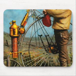 Mousepad Steampunk - A Bicicleta A Vapor 1884