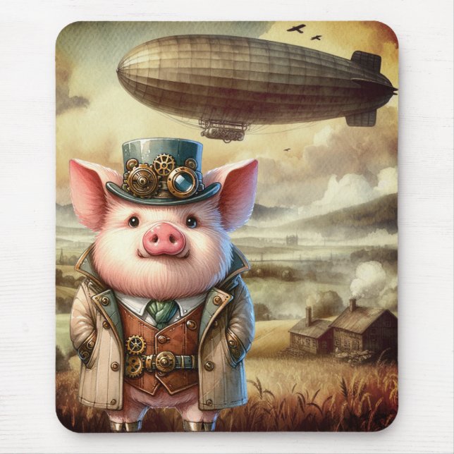 Mousepad Steampunk Boar (Frente)