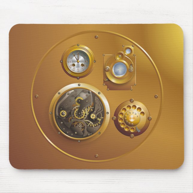 Mousepad Steampunk clock (Frente)
