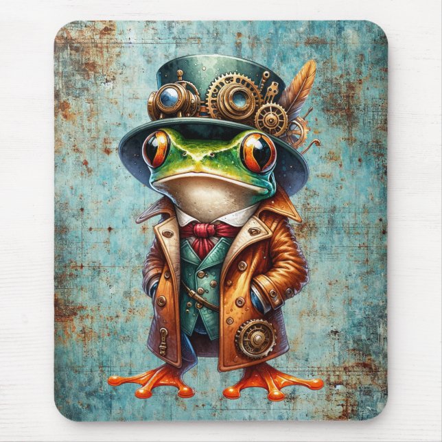 Mousepad Steampunk Frog (Frente)