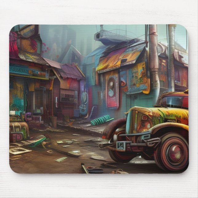 Mousepad Steampunk Junk Yard (Frente)