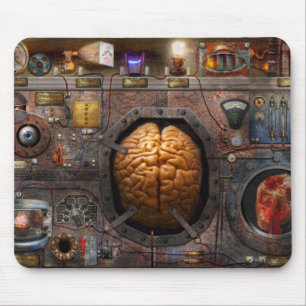 Mousepad Steampunk - sobrecarga de informação