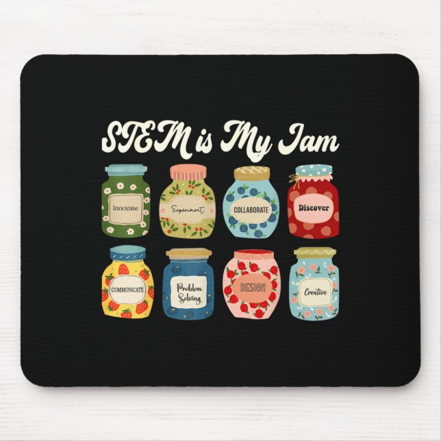 Mousepad Stem Is My Jam Teacher Science Tech Engineering Ma (Frente)