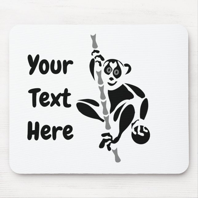 Mousepad Stencil Lenta Loris Subindo (Frente)