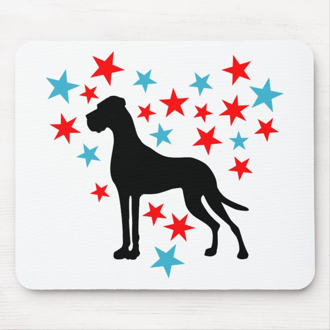 Mousepad Sternenherz Dogge (Frente)
