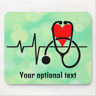 Mousepad Stethoscope Médica Enfermeira Saúde