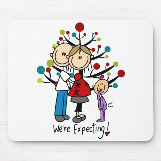 Mousepad Stick Figures Expectativa Parente Girl (Frente)