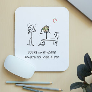 Mousepad Stickman Humor Cite Dia de os namorados Engraçado