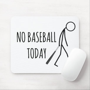 Mousepad Stickman Triste com Taco de Beisebol