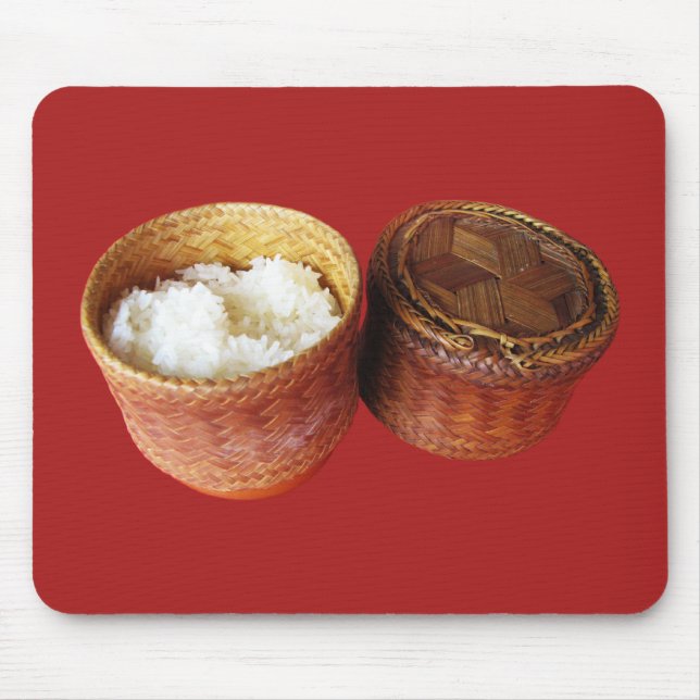 Mousepad Sticky Rice [Khao Niao] Comida do Lao Tailandês (Frente)