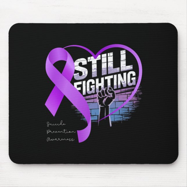 Mousepad Still Fighting Suicide Prevention Awareness Purple (Frente)