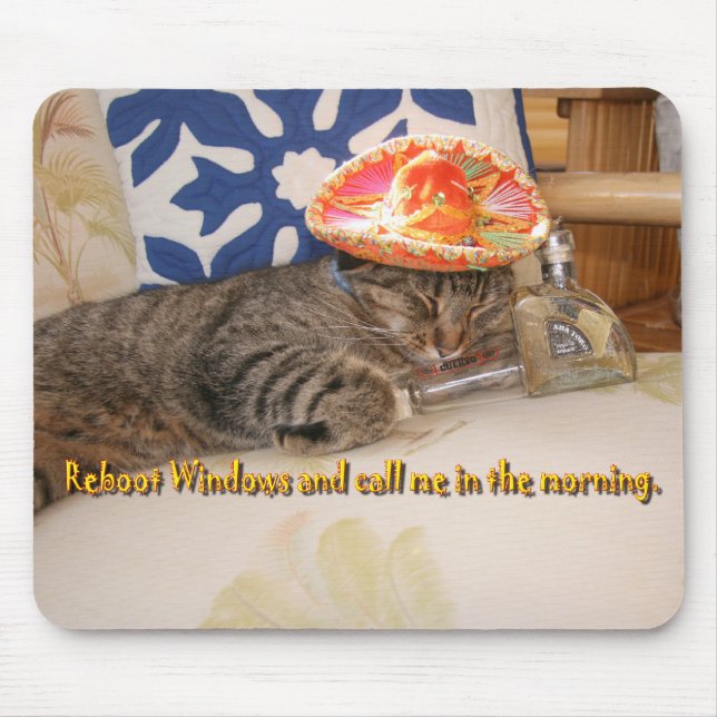 Mousepad StitchKitty e tequila (Frente)